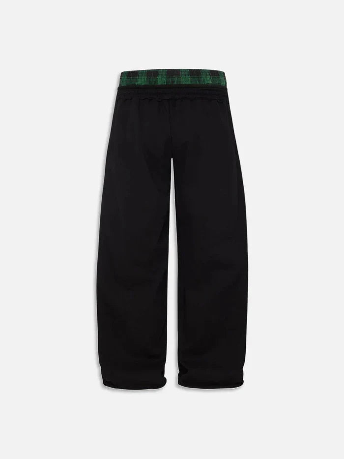 PlaidEase DoubleWaist Pants