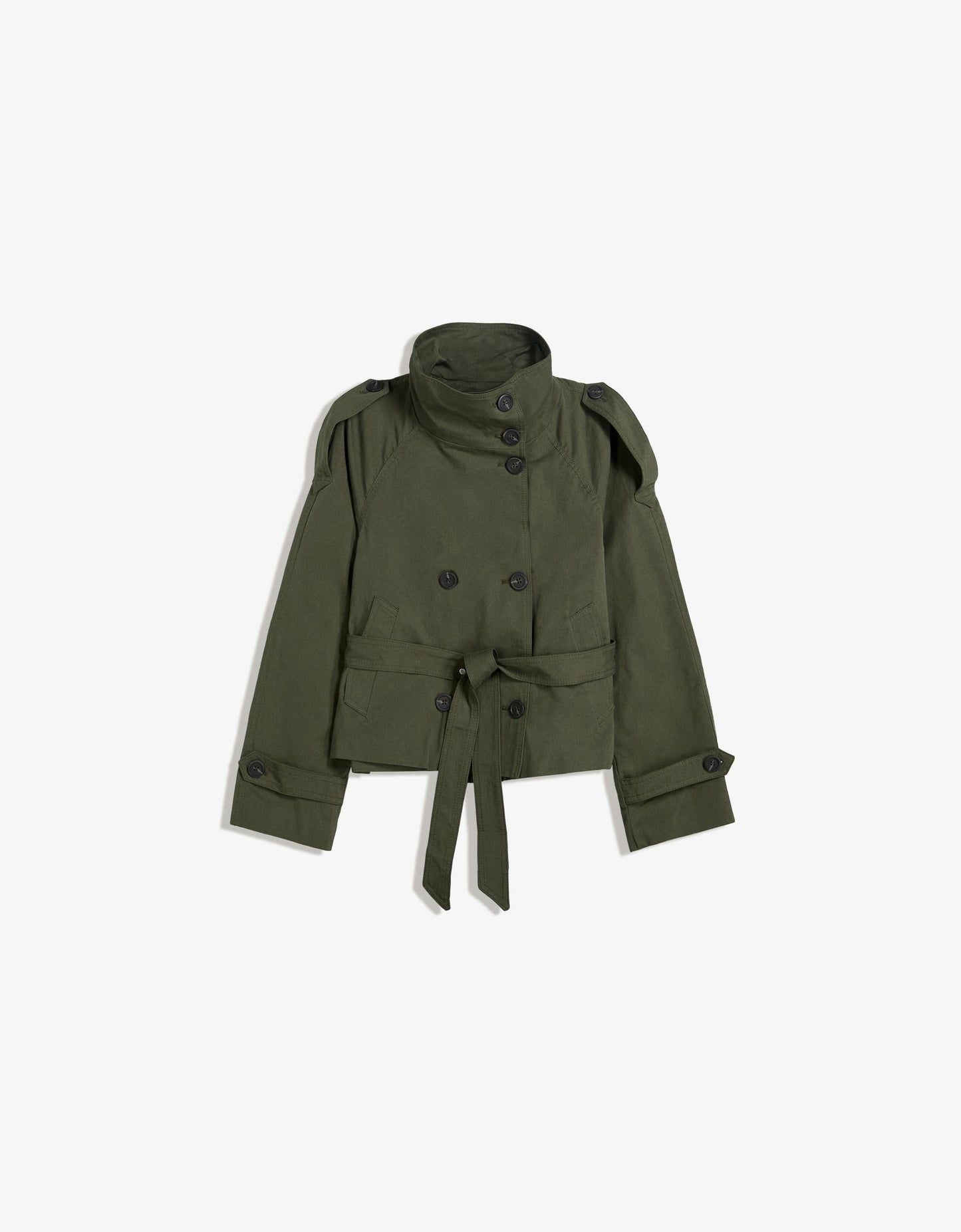 Aurelle Cropped Trench Coat