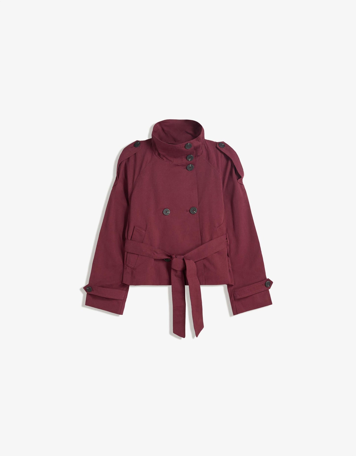 Aurelle Cropped Trench Coat