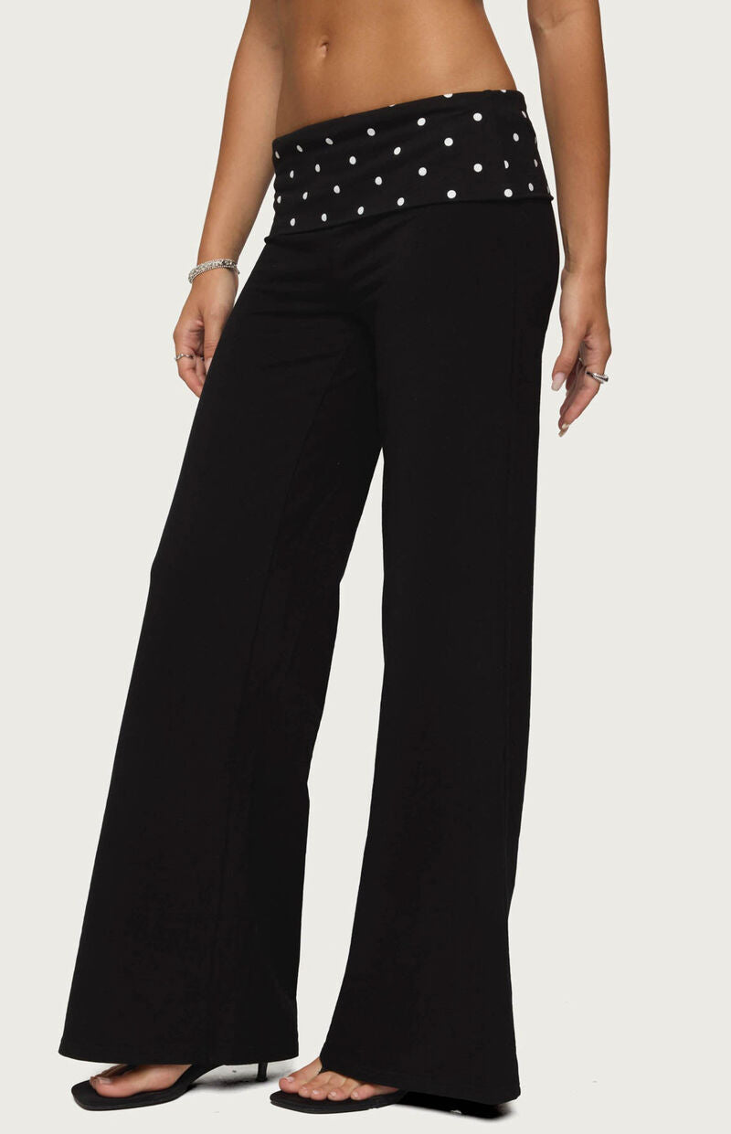 Lura Polka Fleece Pants