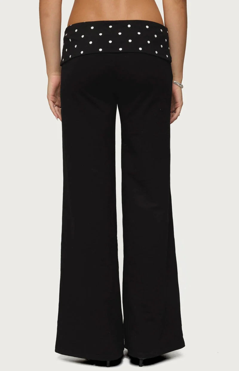 Lura Polka Fleece Pants