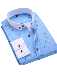 Light Blue with White Collar & Anchors