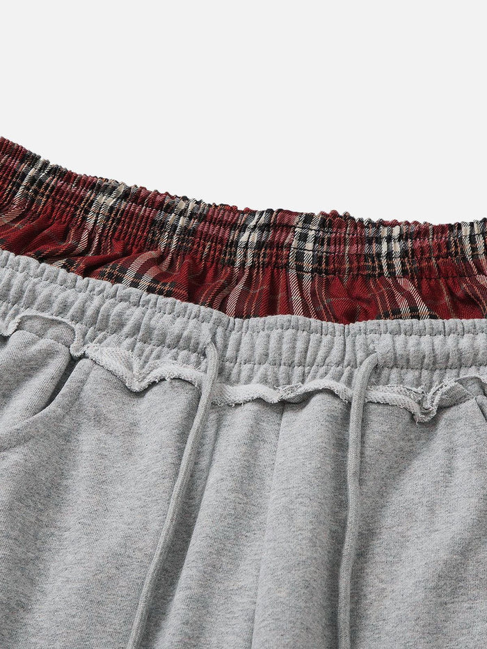 PlaidEase DoubleWaist Pants