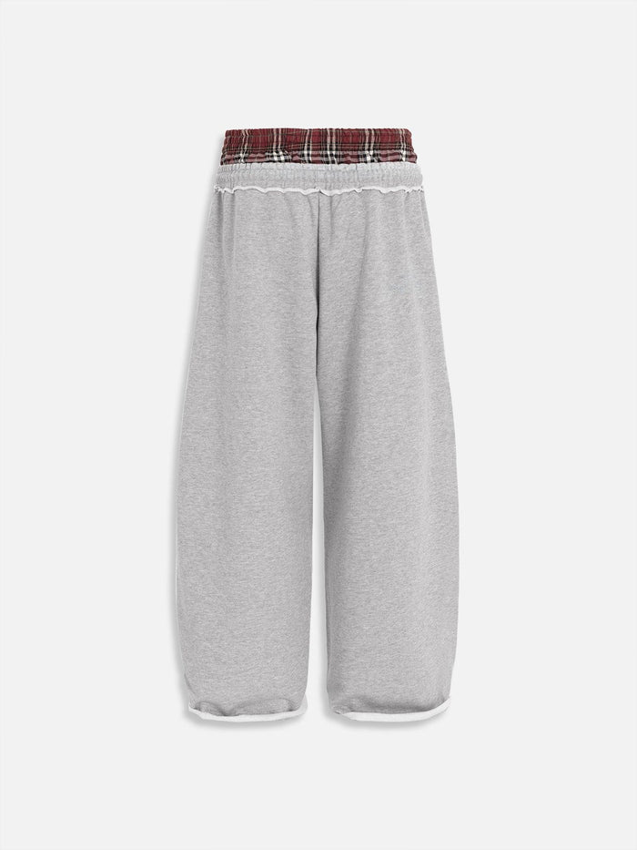 PlaidEase DoubleWaist Pants
