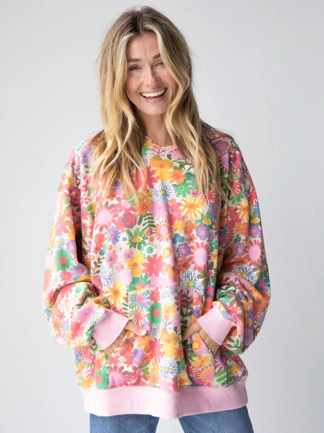 Floral Pop Hoodie