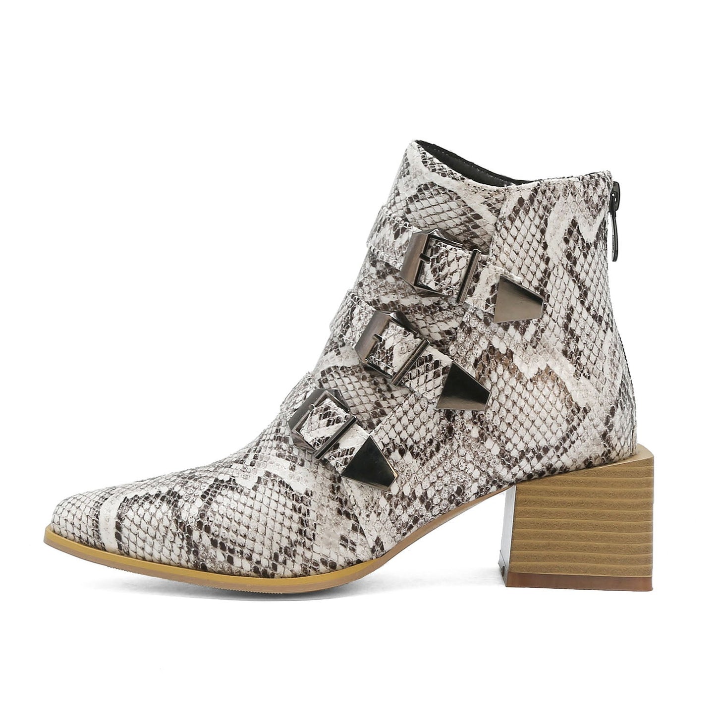 Elodie Buckle Ankle Boots