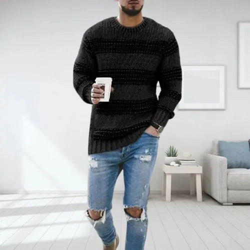 Daniel | Striped Chunky Sweater