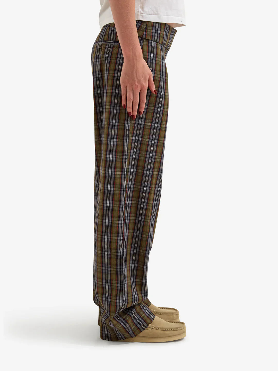 Arlo Plaid Relaxed Trousers