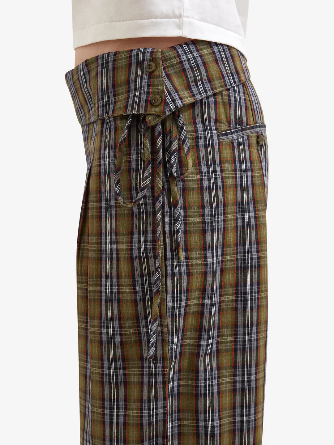 Arlo Plaid Relaxed Trousers