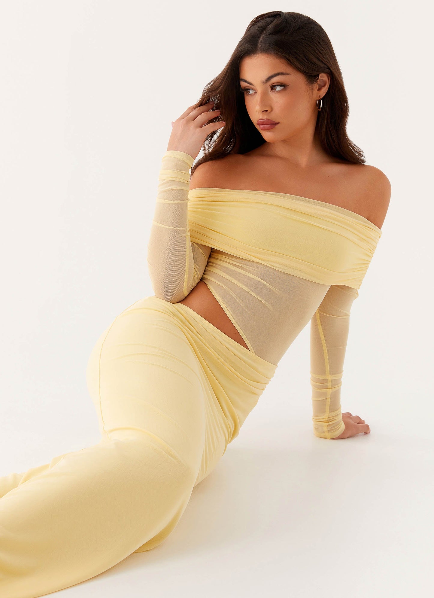 Solana Mesh Maxi Dress