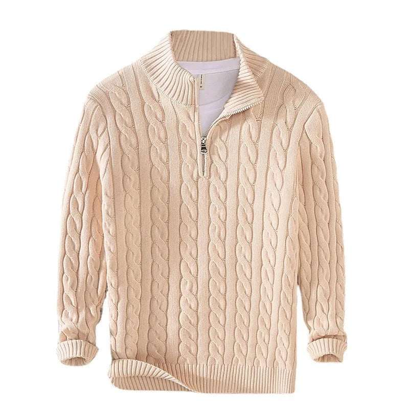 Arvane Half-Zip Cotton Sweater