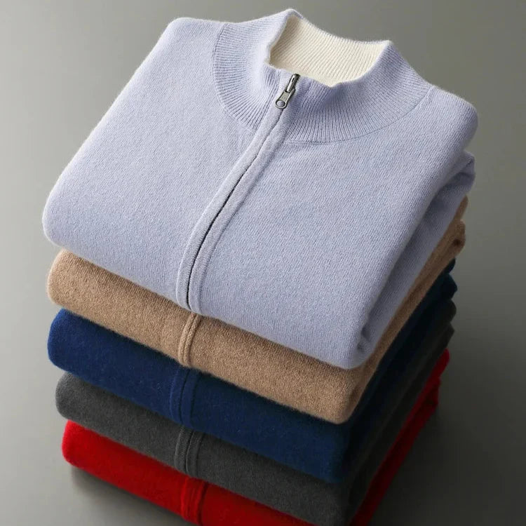 Palvani Cashmere Zip Cardigan