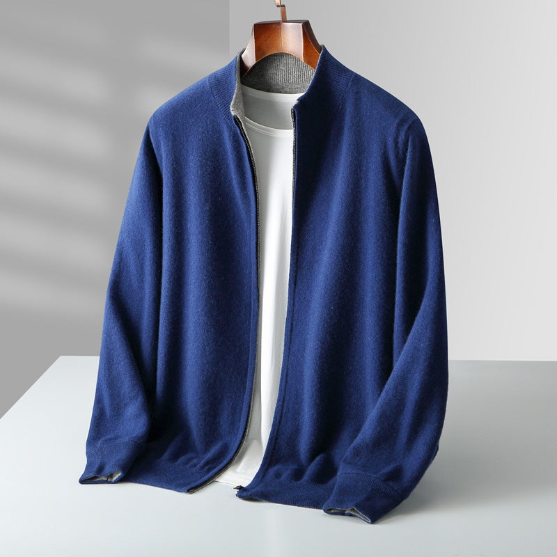Palvani Cashmere Zip Cardigan