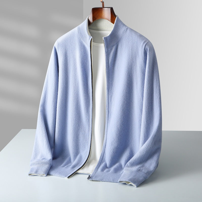 Palvani Cashmere Zip Cardigan
