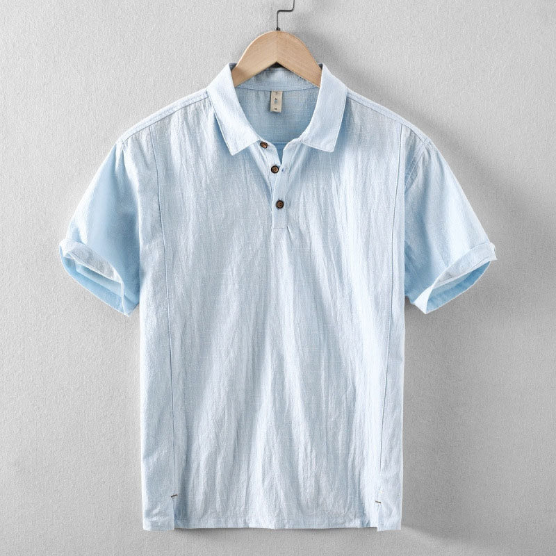 Laurent Linen Polo Shirt