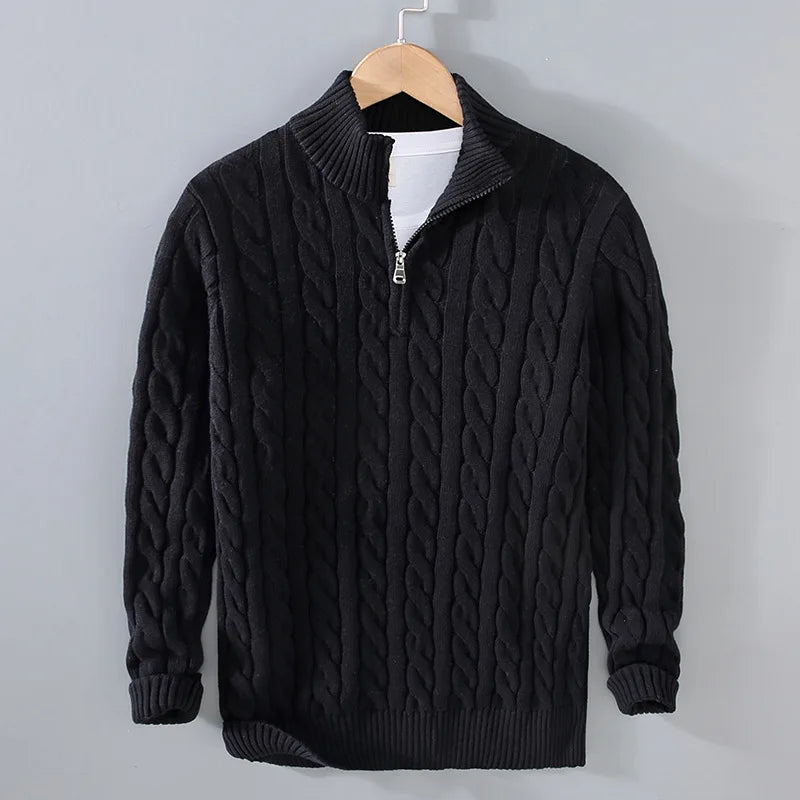 Arvane Half-Zip Cotton Sweater