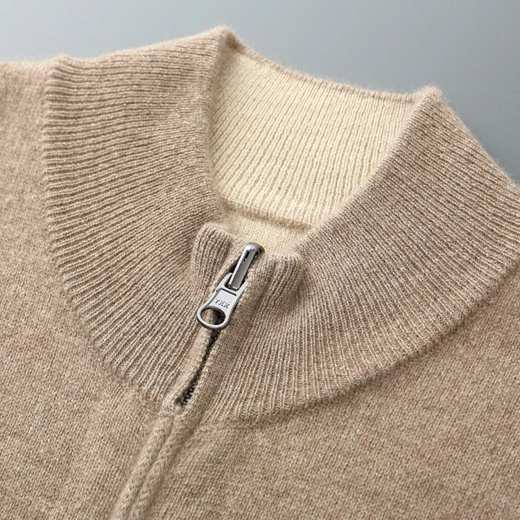 Palvani Cashmere Zip Cardigan