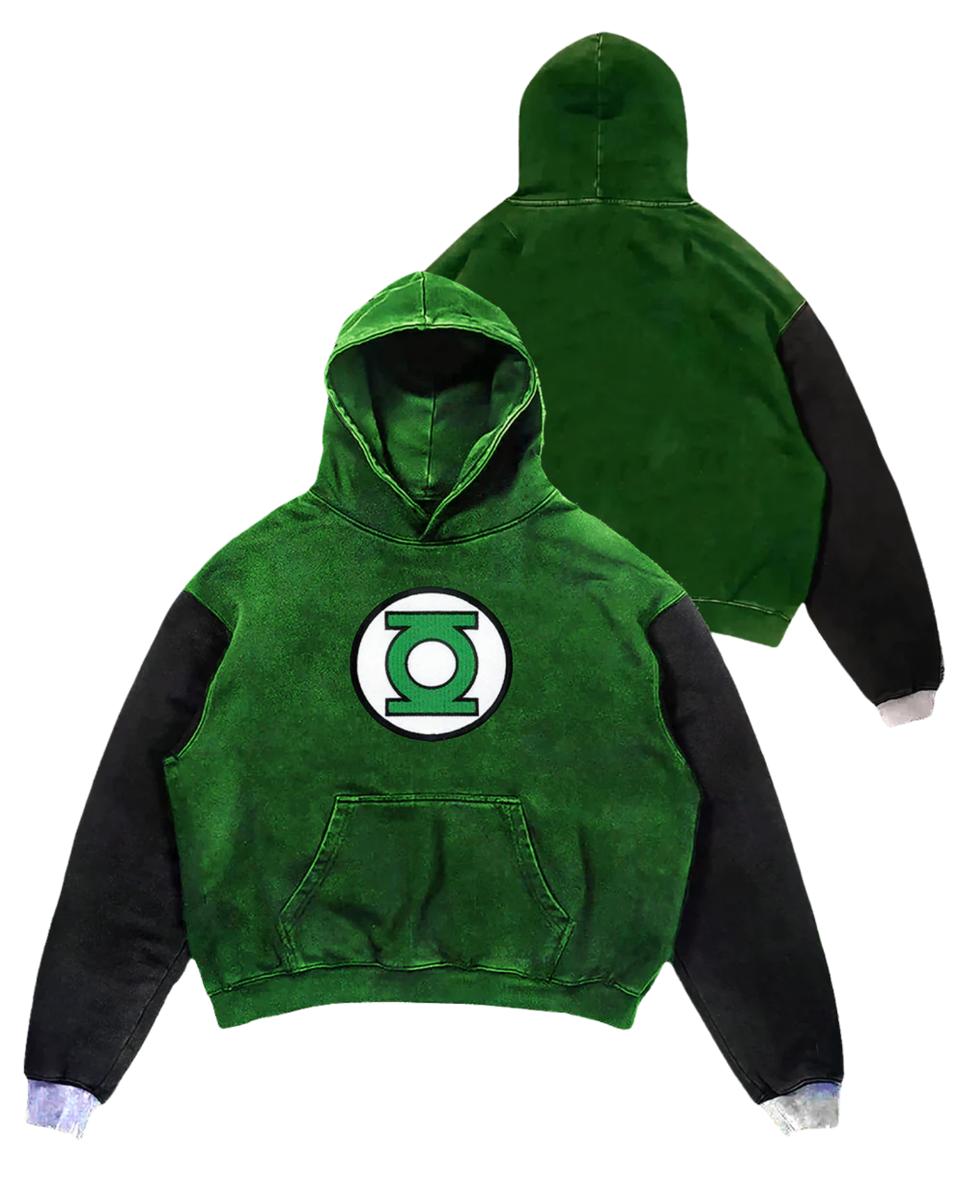 Noir Hero Embroidered Hoodie