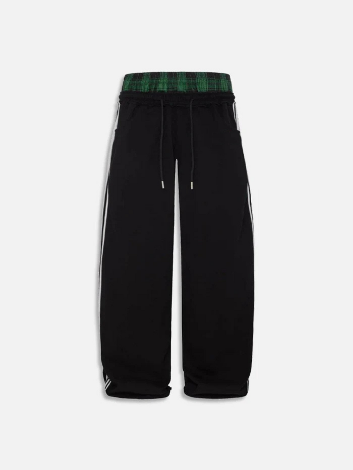 PlaidEase DoubleWaist Pants