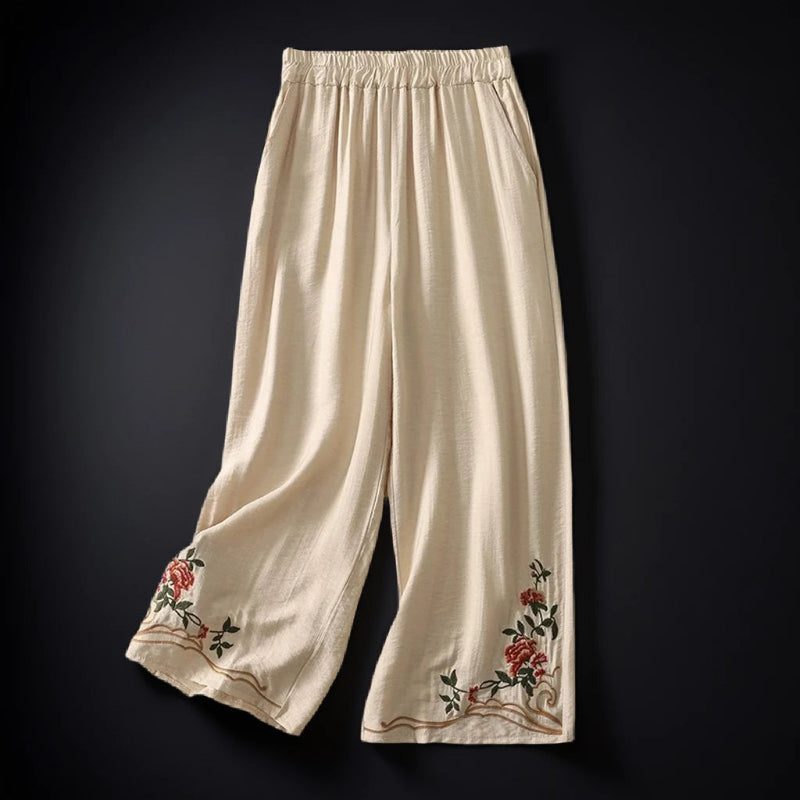 HemBlossom Linen Pants
