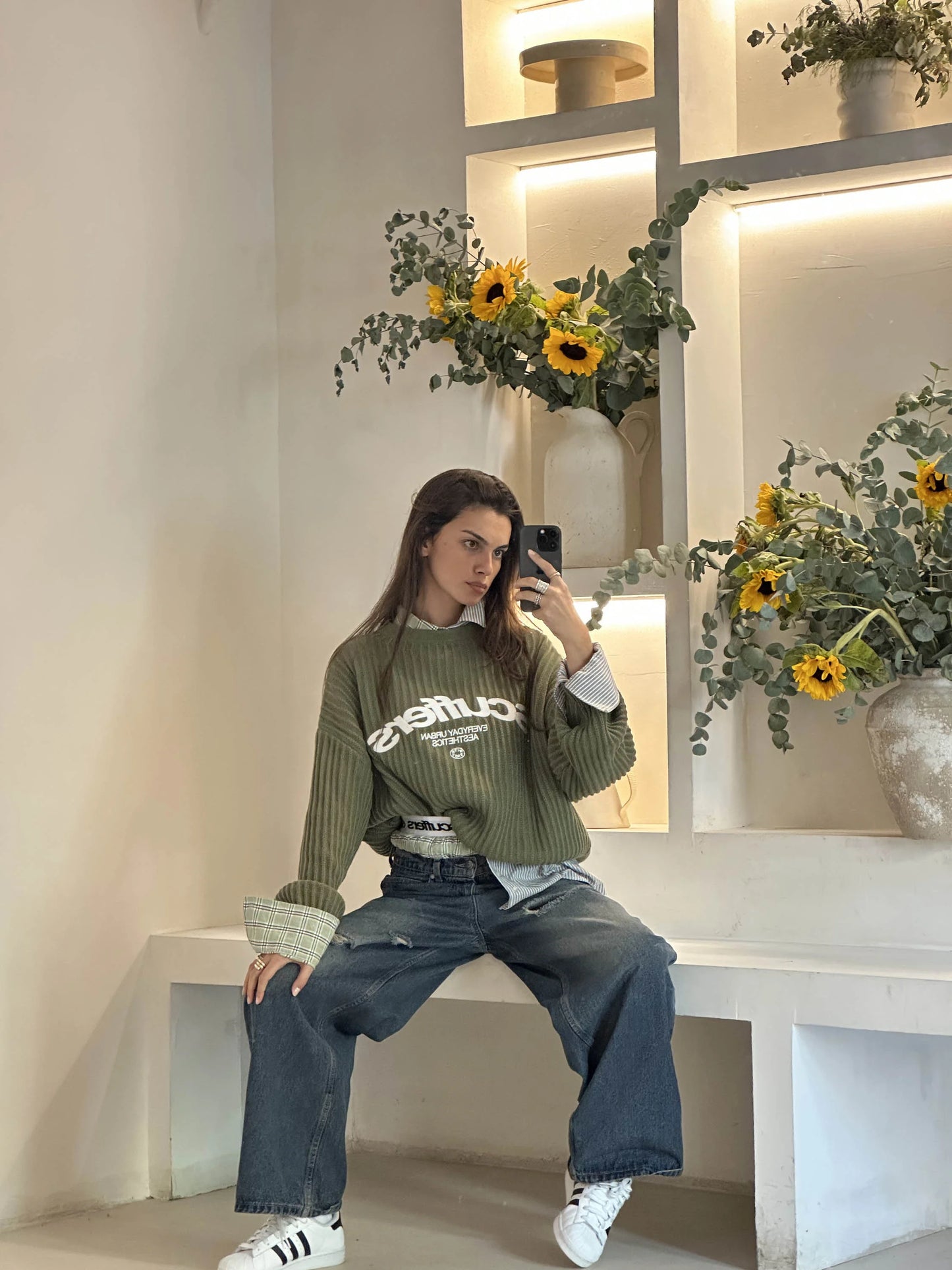 Massimo Ribbed Knit Sweater