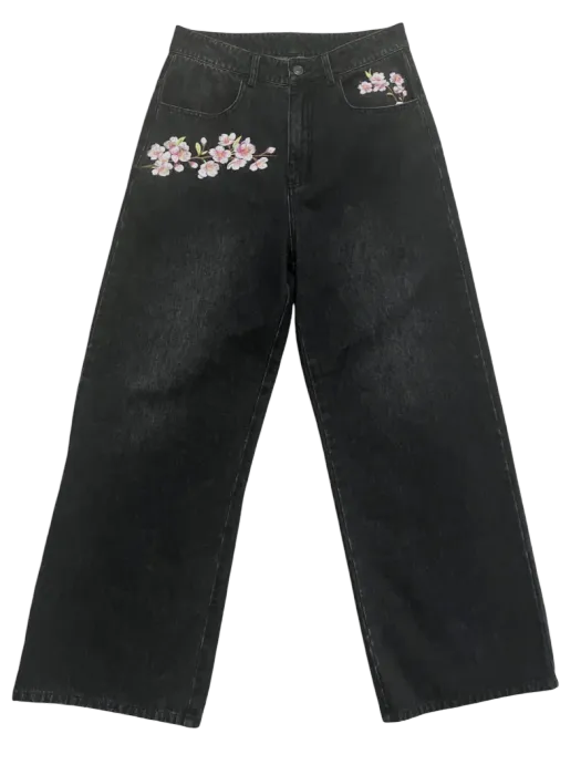 Hanami Floral Denim Pants