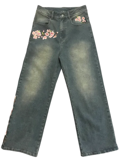 Hanami Floral Denim Pants
