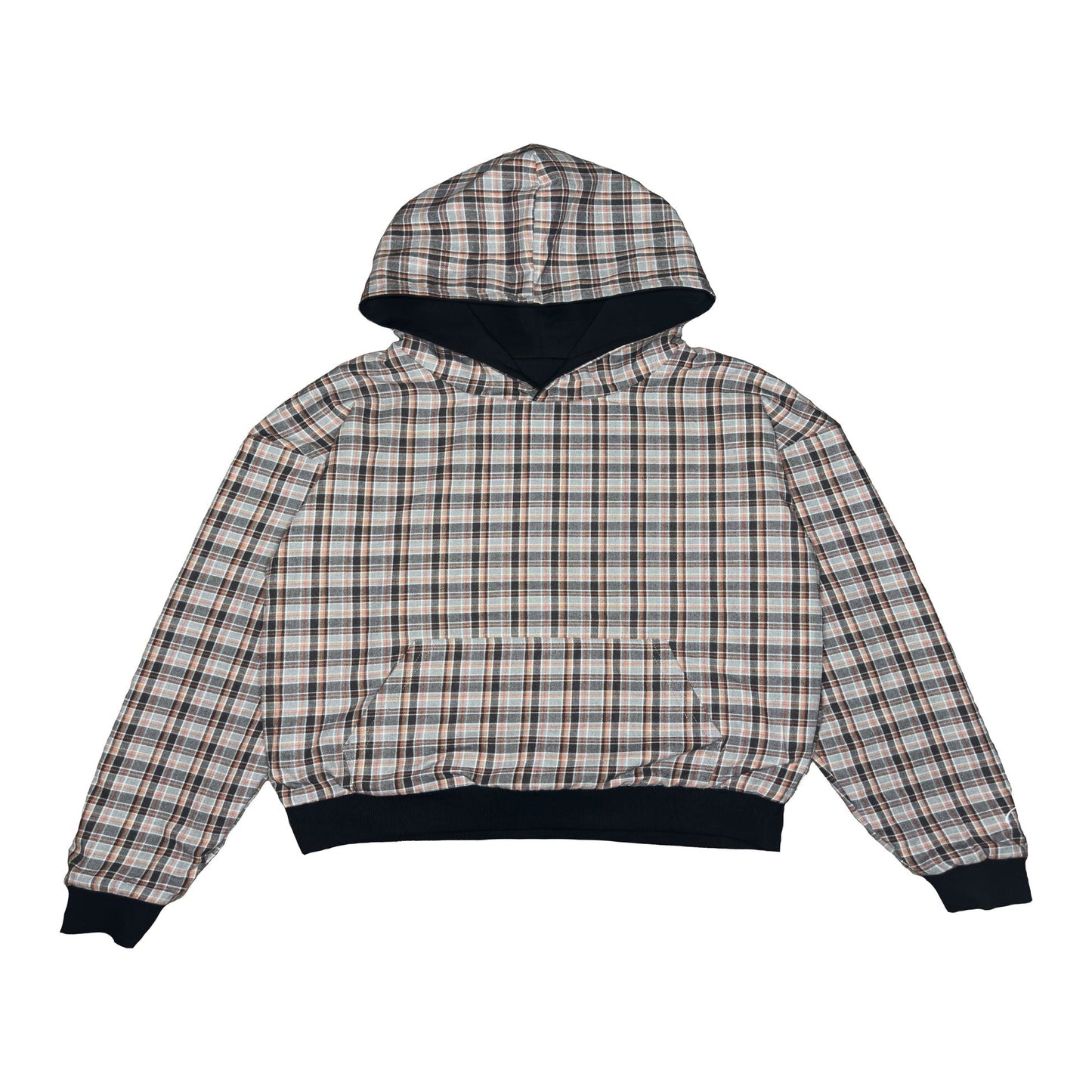 PlaidFusion Hoodie