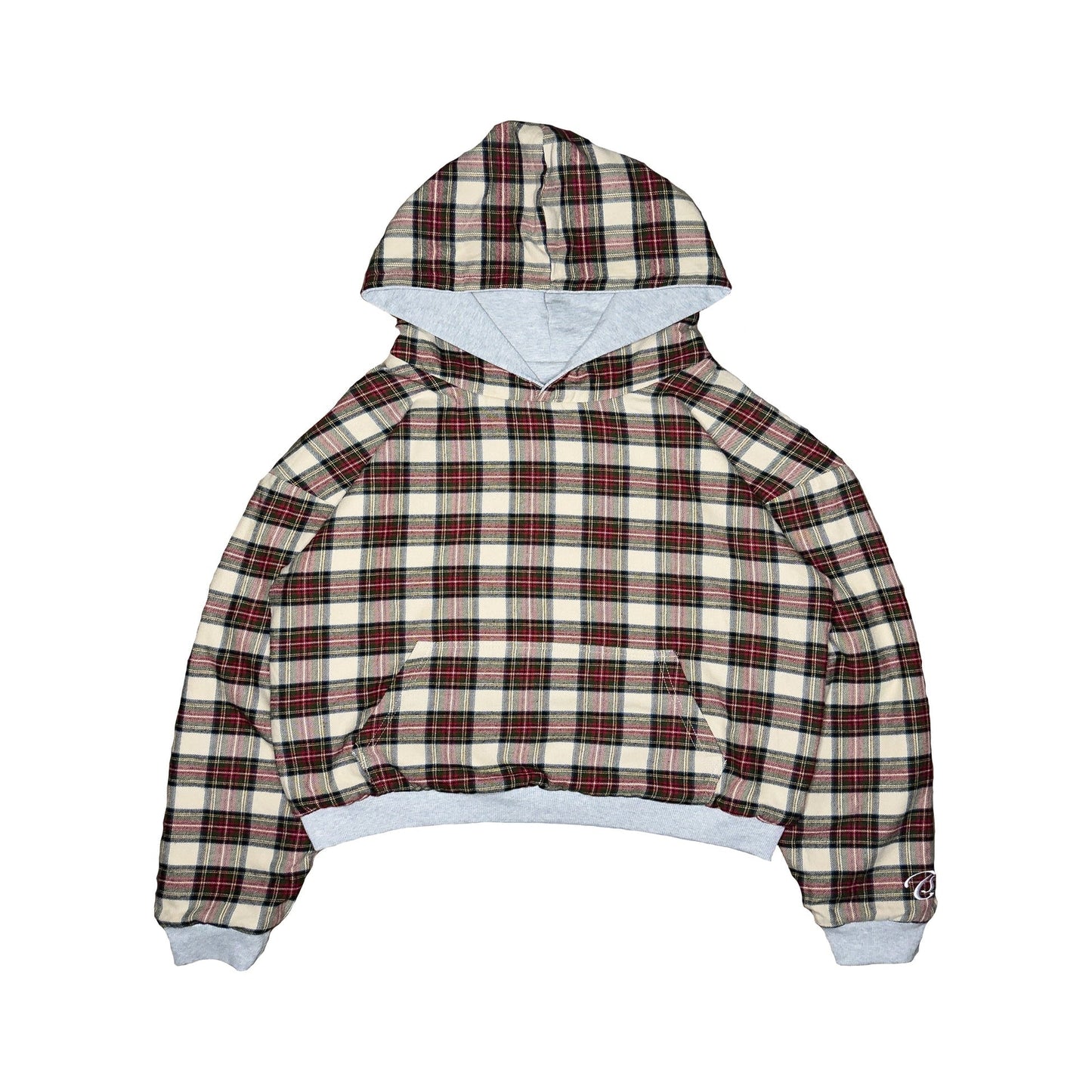 PlaidFusion Hoodie