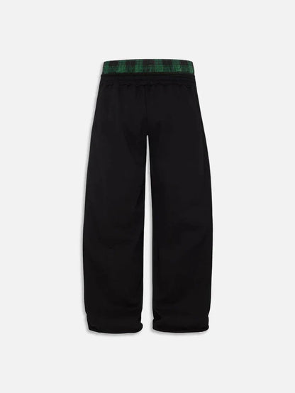 PlaidEase DoubleWaist Pants