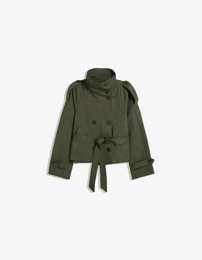Aurelle Cropped Trench Coat