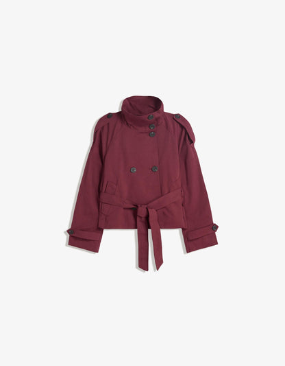 Aurelle Cropped Trench Coat