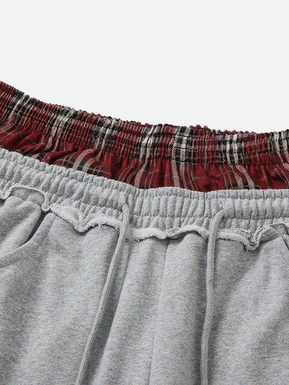 PlaidEase DoubleWaist Pants