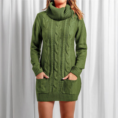 Chiara Cable-Knit Turtleneck Sweater