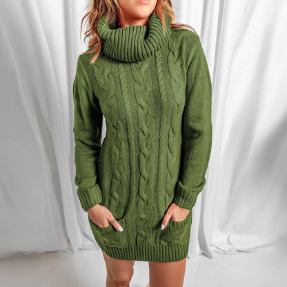Chiara Cable-Knit Turtleneck Sweater