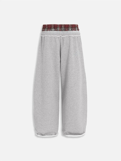 PlaidEase DoubleWaist Pants