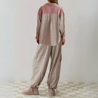 Chiara Relaxed Plaid Pyjama Set