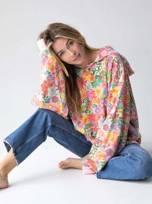 Floral Pop Hoodie