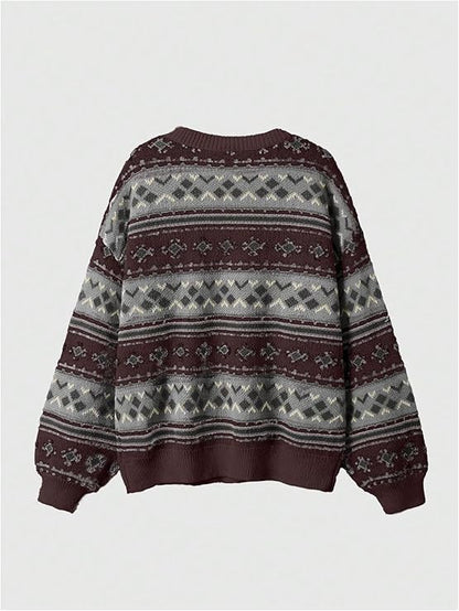 Vintage Nordic Knit Sweater