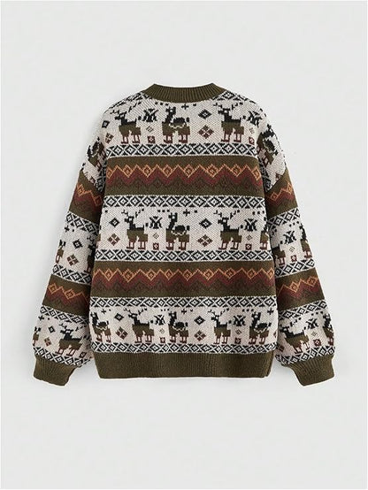 Vintage Nordic Knit Sweater