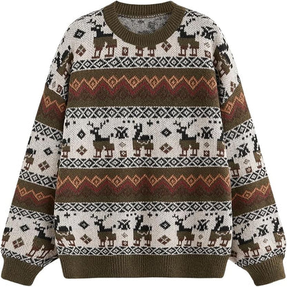 Vintage Nordic Knit Sweater
