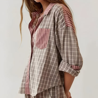 Chiara Relaxed Plaid Pyjama Set