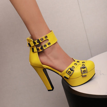 Valeria Studded Platform Heels