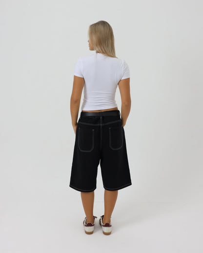 Hanari Floral Denim Shorts