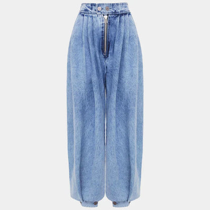 Giulia Balloon-Leg Denim Trousers