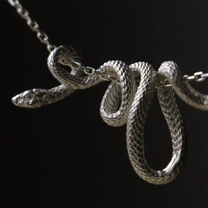 Serpentino Gold Snake Necklace