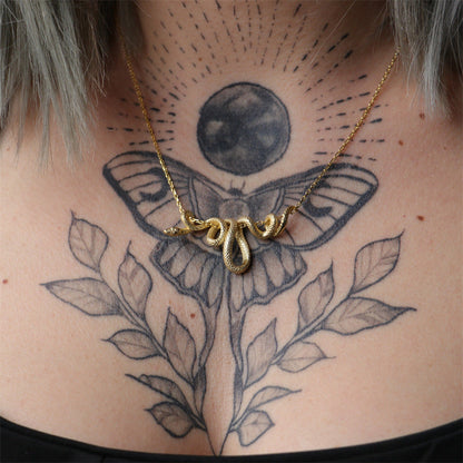 Serpentino Gold Snake Necklace