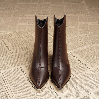 Mirza Chrome-Tip Ankle Boots