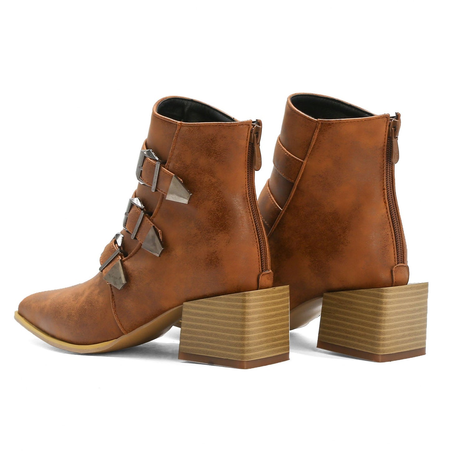 Elodie Buckle Ankle Boots