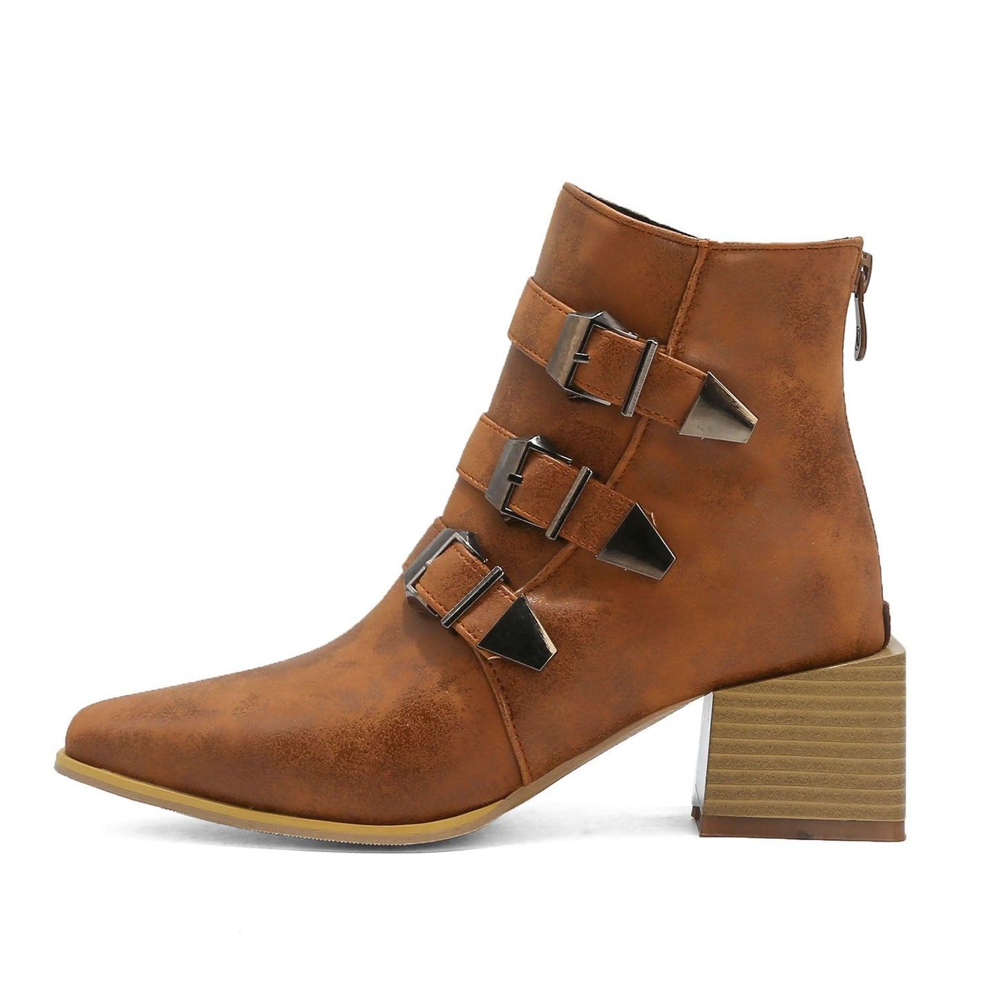 Elodie Buckle Ankle Boots